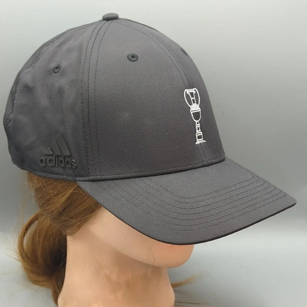 Adidas Golf Performance 6 Panel Hat Trophy Cup Logo Snapback OSFM Cap Black